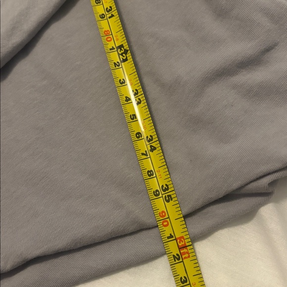 James Perse Light Gray Ruched Dress SZ 3 L cotton modal bodycon designer NWOT - Picture 8 of 14